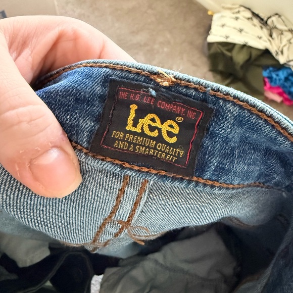 Lee Women's Straight Leg Blue Jeans - Picture 2 of 3